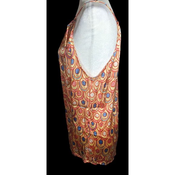 Vintage Designer Rainbow Scalloped Print Top - Picture 3 of 7